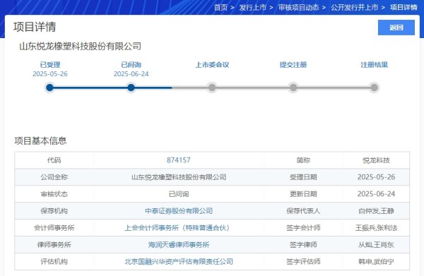 华亿配资 IPO雷达｜毛利率增长合理性、市场竞争力、销售真实性存疑 悦龙科技IPO迎北交所首轮问询