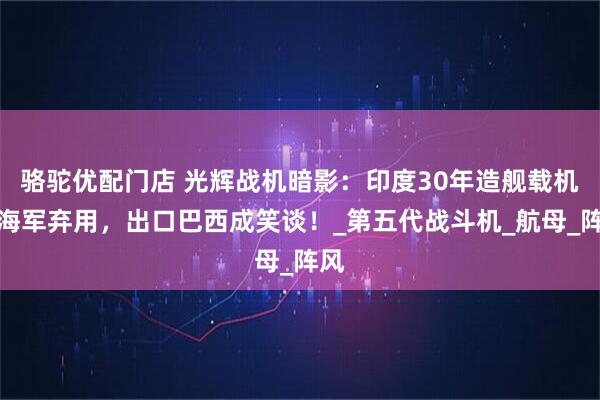 骆驼优配门店 光辉战机暗影：印度30年造舰载机遭海军弃用，出口巴西成笑谈！_第五代战斗机_航母_阵风